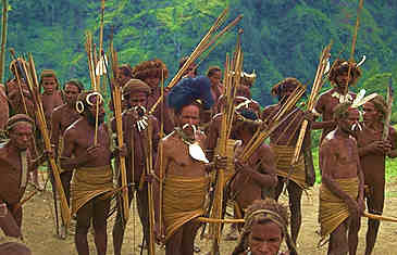 Yali at a traditional pig festival